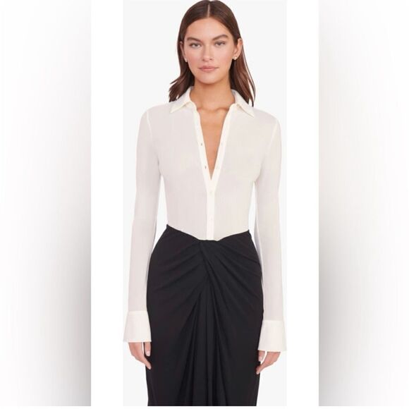 STAUD Brendan mixed media dress - Picture 2 of 6